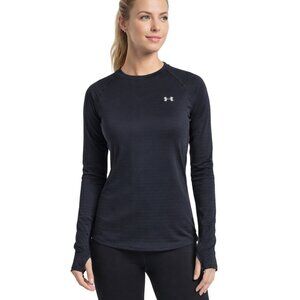 Under Armour Base 3.0 ColdGear Fitted Black Top Small